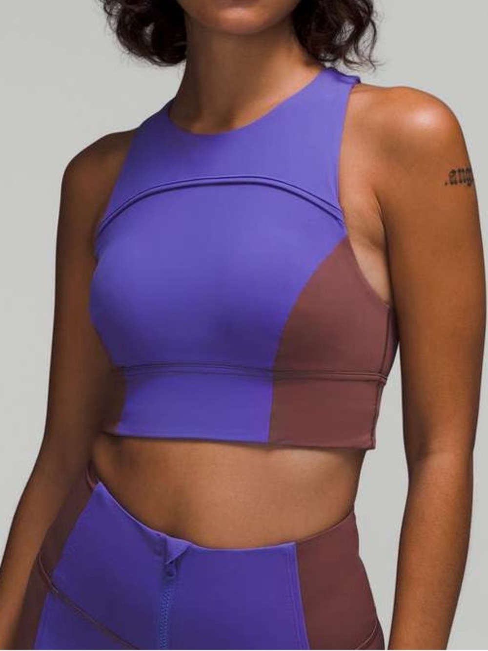 Lululemon Hike To Swim Bra Charged Indigo Dark Oxide Size 4